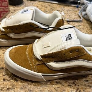 Vans knu skool Suede Brown and Cream Sneakers